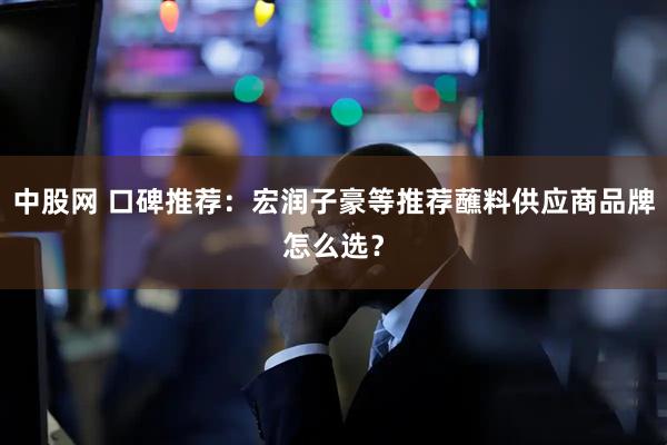 中股网 口碑推荐：宏润子豪等推荐蘸料供应商品牌怎么选？